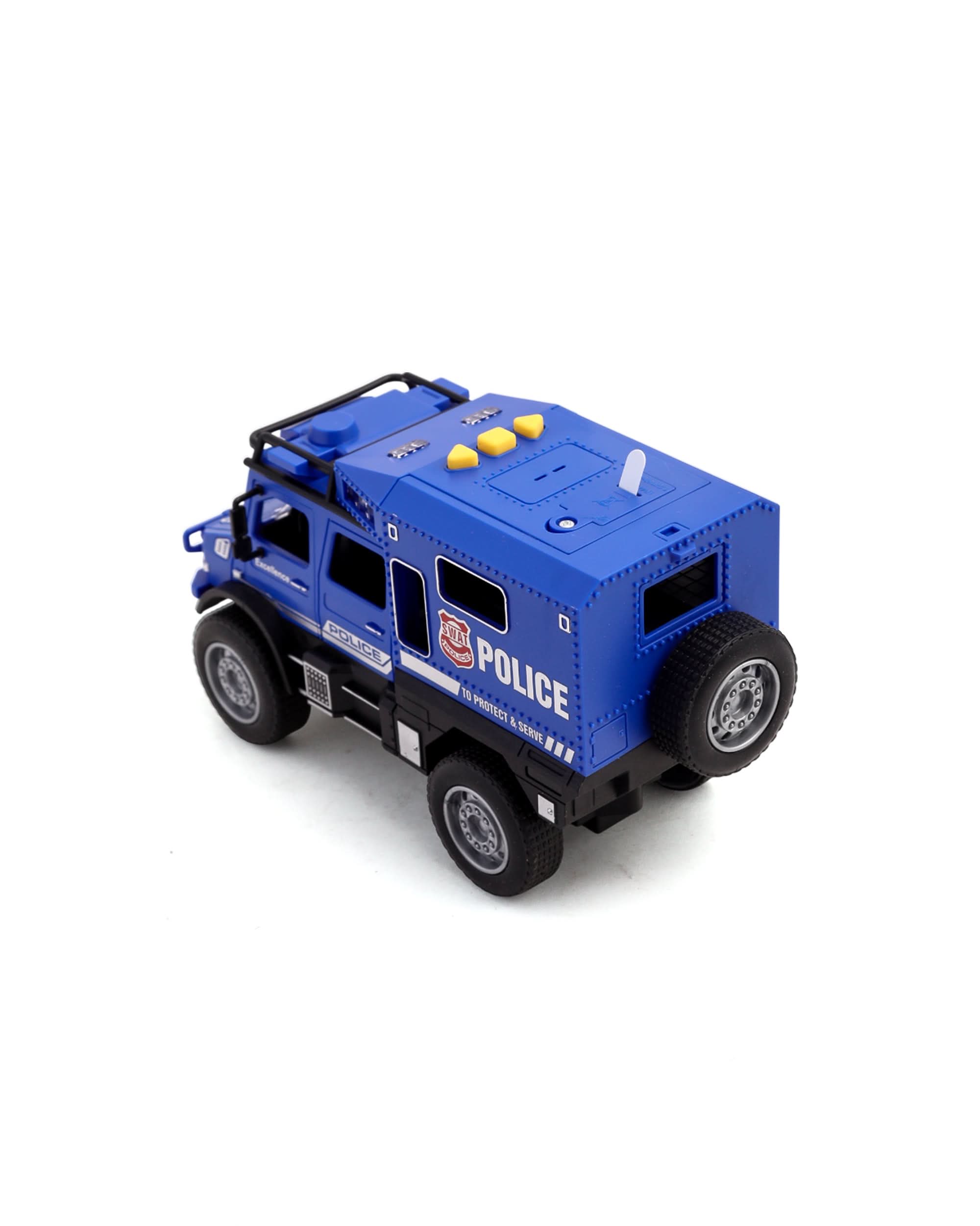 Friction Police Jeep W/Light & Music, Non-Remote Control, Chase Value, Chase Value