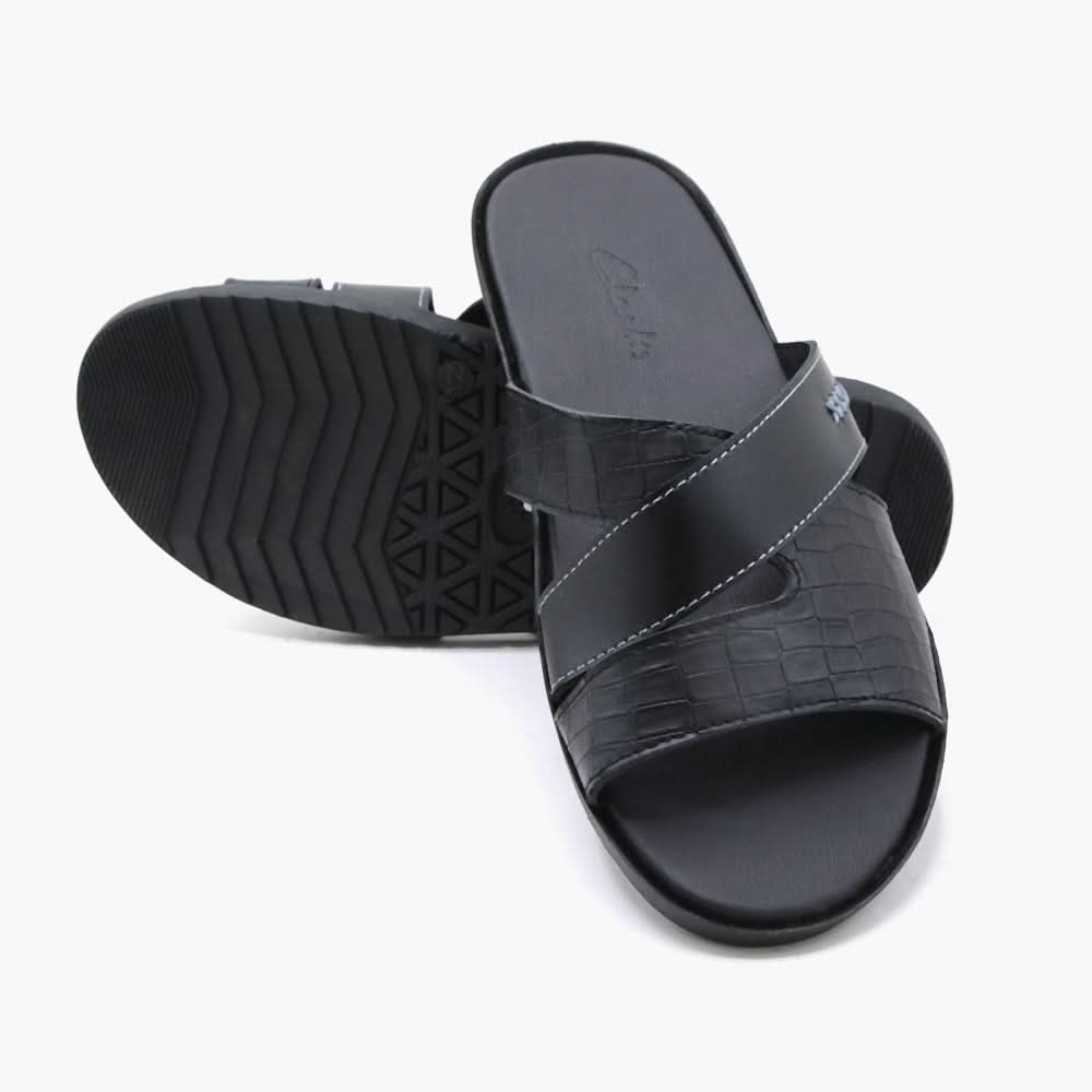 Men's Slipper - Black, Men's Slippers, Chase Value, Chase Value