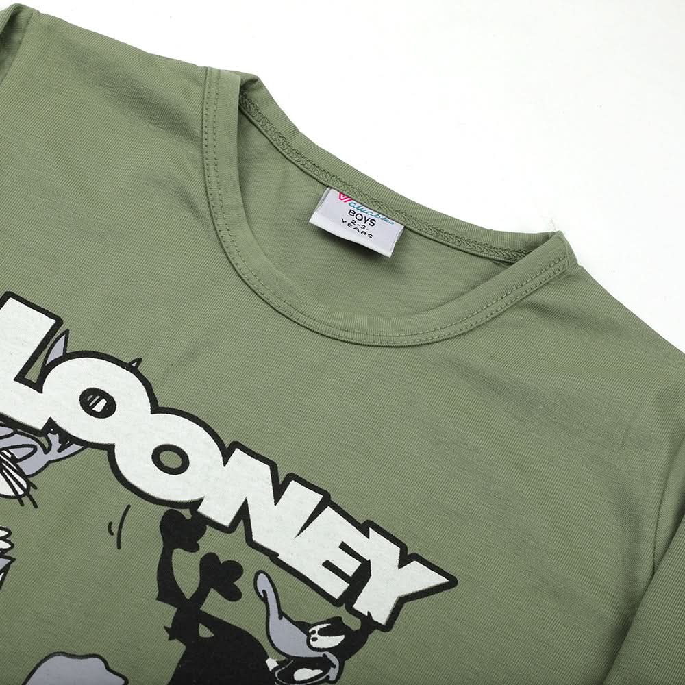 Boys Full Sleeves Pajama Suit - Olive, Boys Sets & Suits, Chase Value, Chase Value