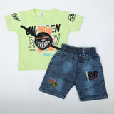 Newborn Boys Half Sleeves Suit - Light Green, Newborn Boys Sets & Suits, Chase Value, Chase Value