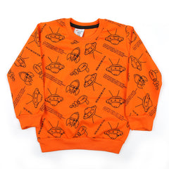 Boys Full Sleeves Sweatshirt - Orange