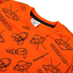 Boys Full Sleeves Sweatshirt - Orange