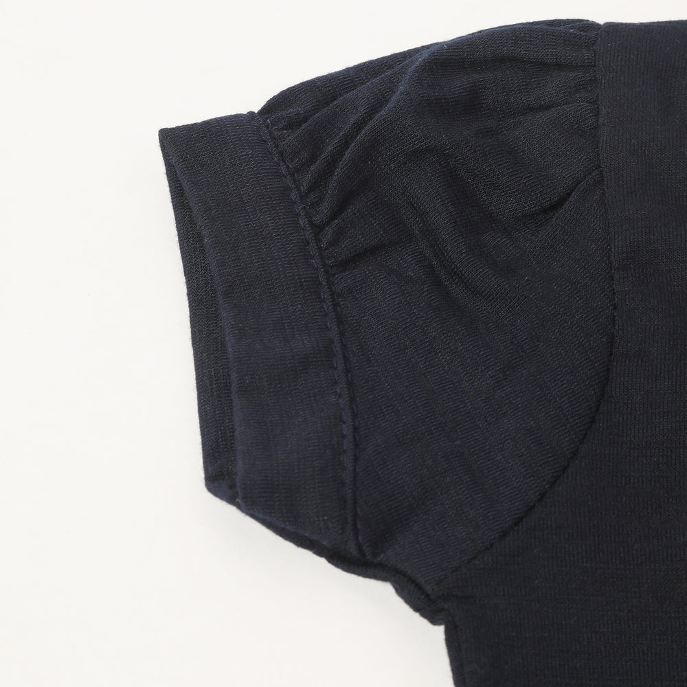 Girls Half Sleeves Skirt Suit - Navy Blue, Girls Suits, Chase Value, Chase Value