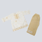 Girls Embroidered Shalwar Suit - White, Girls Shalwar Kameez, Chase Value, Chase Value