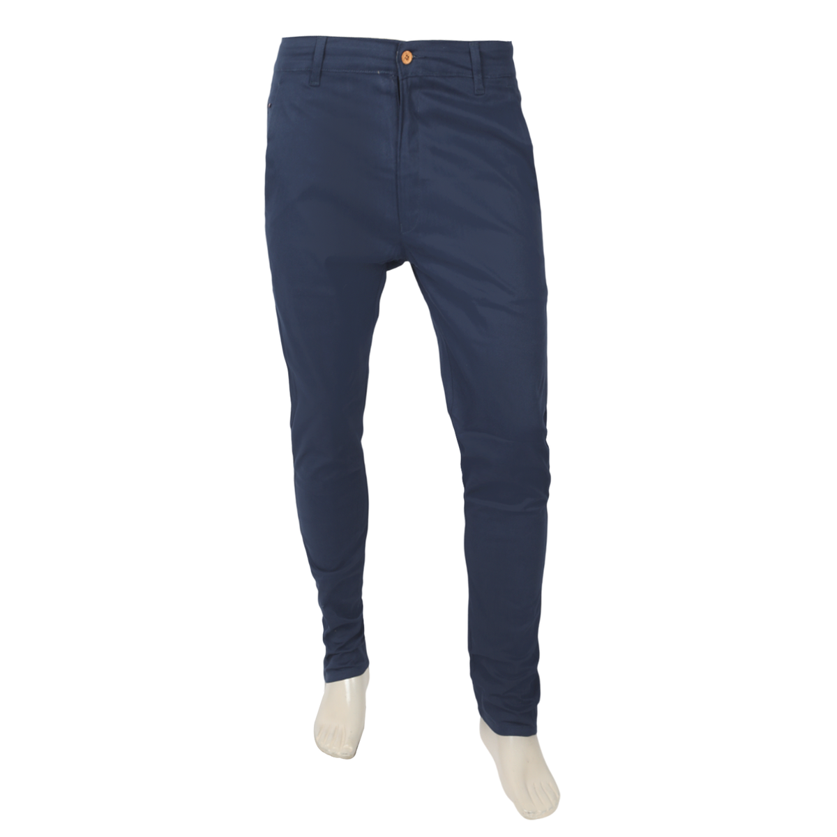 Men's Cotton Casual Chino Pant - Dark Blue, Men's Casual Pants & Jeans, Chase Value, Chase Value