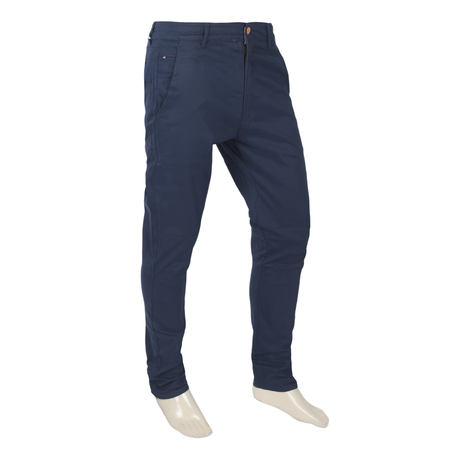 Men's Cotton Casual Chino Pant - Dark Blue, Men's Casual Pants & Jeans, Chase Value, Chase Value