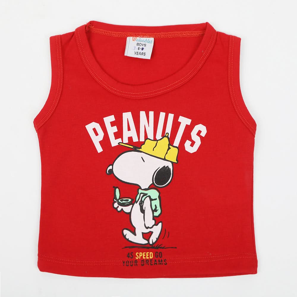 Newborn Boys Sando T-Shirt - Red, Newborn Boys Shirts & T-Shirts, Chase Value, Chase Value