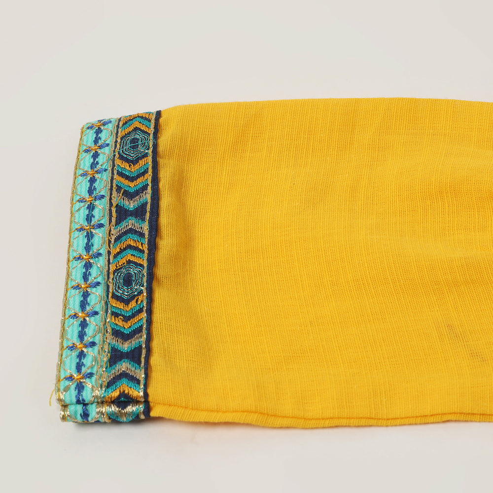 Girls Embroidered Shalwar Suit - Yellow, Girls Shalwar Kameez, Chase Value, Chase Value