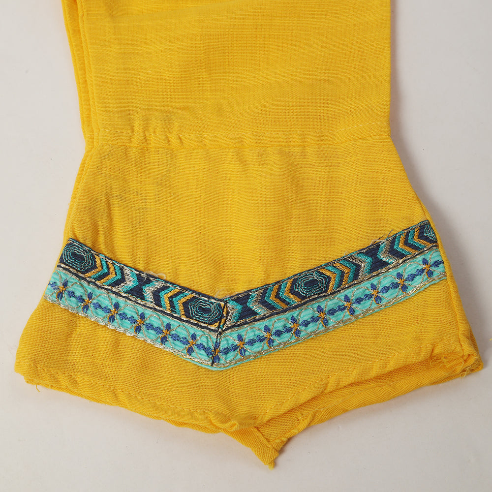 Girls Embroidered Shalwar Suit - Yellow, Girls Shalwar Kameez, Chase Value, Chase Value