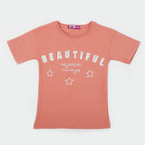 Eminent Girls Half Sleeves T-Shirt - Tea Pink, Girls T-Shirts, Eminent, Chase Value