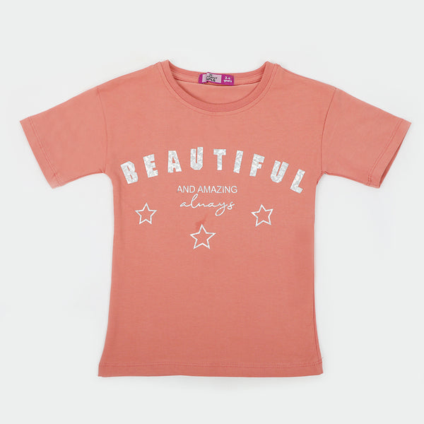 Eminent Girls T-Shirt - Tea Pink
