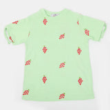 Eminent Girls Half Sleeves T-Shirt - Light Green, Girls T-Shirts, Eminent, Chase Value