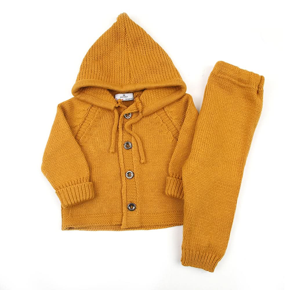 Newborn Boys Sweater Suit - Mustard, Newborn Boys Winterwear, Chase Value, Chase Value