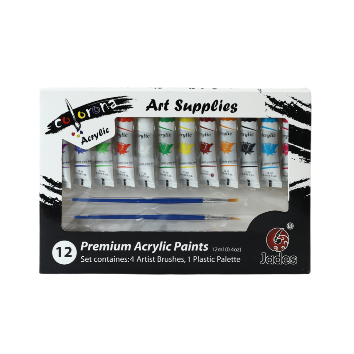 Acrylic Colour – Rich, Vibrant Paint Set for Canvas & Crafting, Coloring Tools, Chase Value, Chase Value