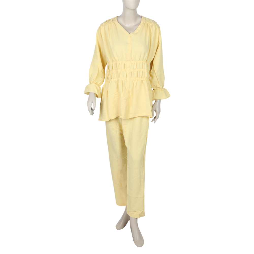 Women's Western Co-Ord Set - Yellow, Women Co-Ord Set, Chase Value, Chase Value