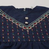 Girls Embroidered Shalwar Suit - Navy Blue, Girls Shalwar Kameez, Chase Value, Chase Value