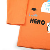 Boys Full Sleeves Pajama Suit - Orange, Boys Sets & Suits, Chase Value, Chase Value