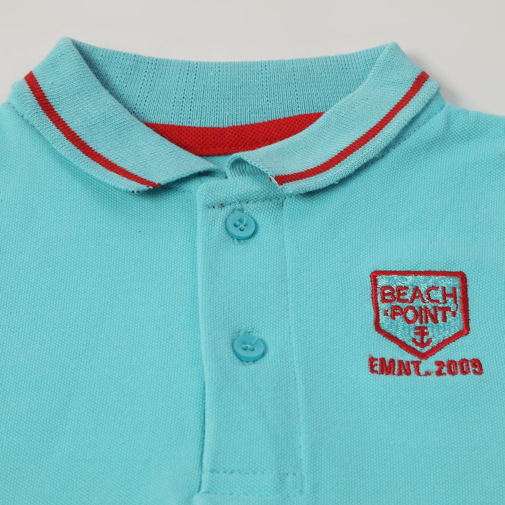 Eminent Boys Polo Half Sleeves T-Shirt - Turqoise, Boys T-Shirts, Eminent, Chase Value