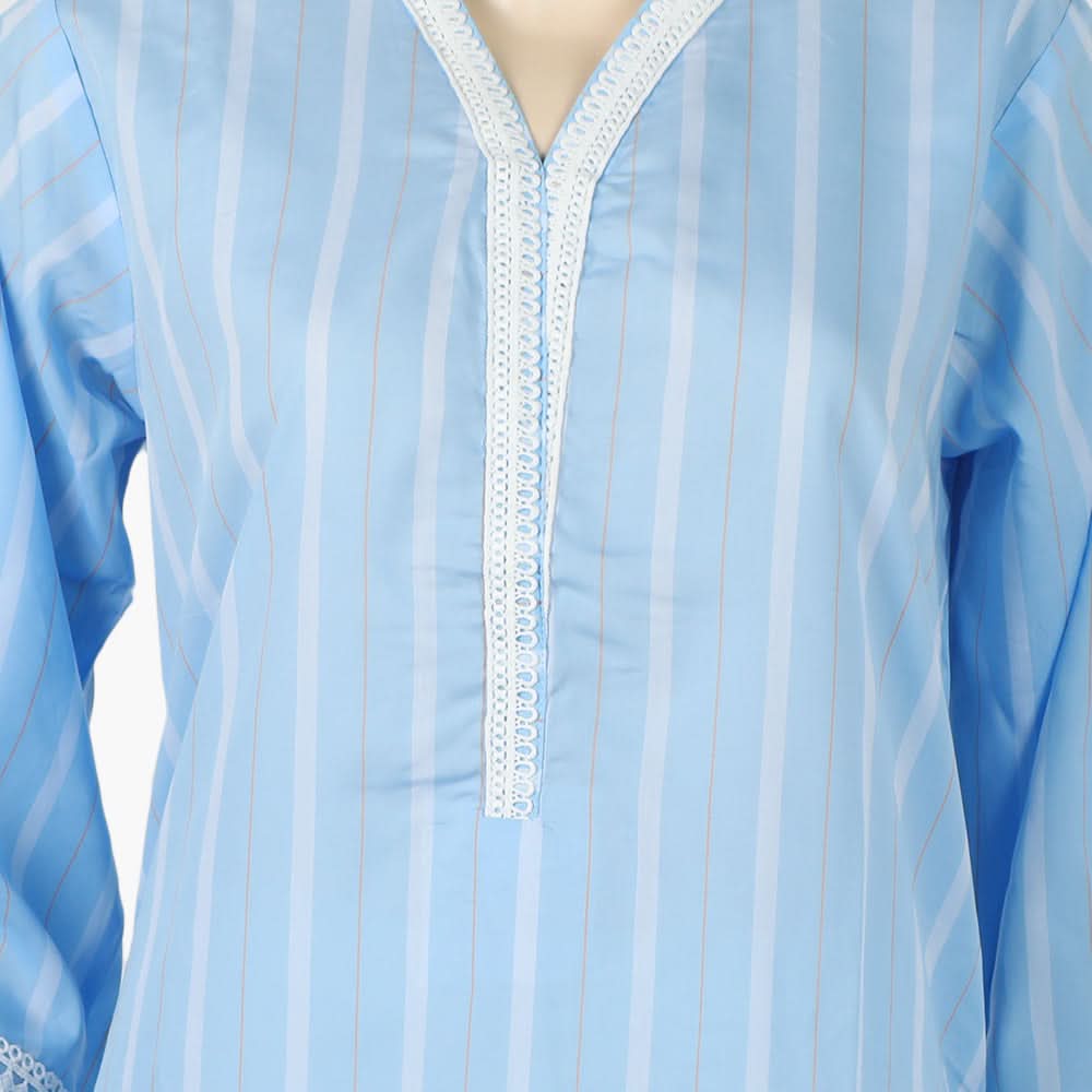 Women's Fancy Kurti - Blue, Women Ready Kurtis, Chase Value, Chase Value