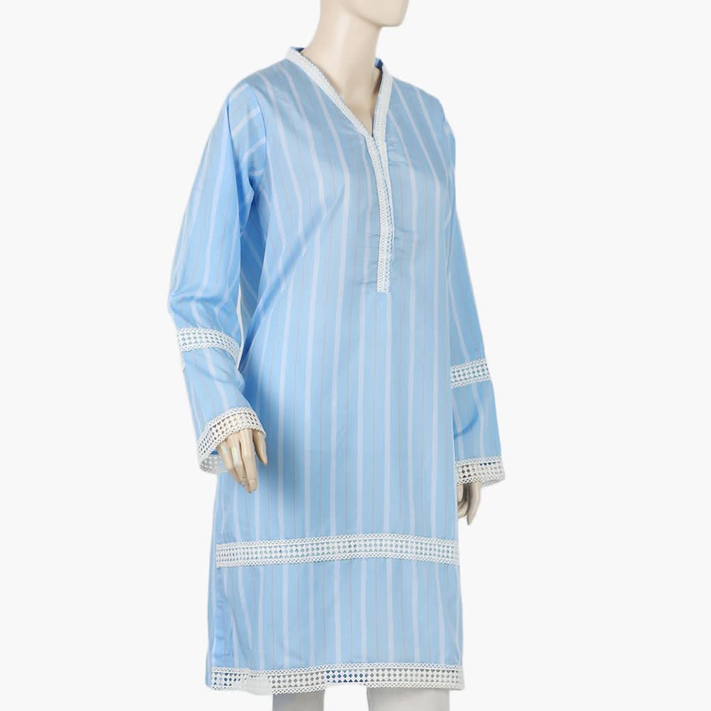 Women's Fancy Kurti - Blue, Women Ready Kurtis, Chase Value, Chase Value