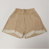 Girls Cotton Shorts - Khaki, Girls Shorts Skirts, Chase Value, Chase Value