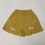 Girls Cotton Shorts - Mehandi, Girls Shorts Skirts, Chase Value, Chase Value