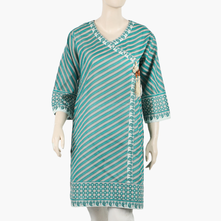 Women's Shirt - Green & Grey, Women T-Shirts & Tops, Chase Value, Chase Value