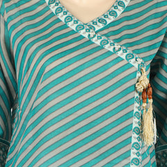 Women's Shirt - Green & Grey, Women T-Shirts & Tops, Chase Value, Chase Value