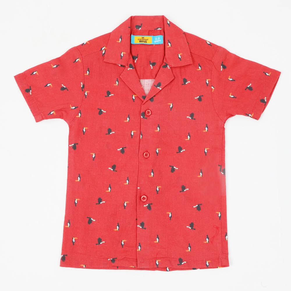 Eminent Boys Casual Printed Shirt - Maroon, Boys Shirts, Eminent, Chase Value