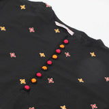 Girls Embroidered Shalwar Suit - Black, Girls Shalwar Kameez, Chase Value, Chase Value