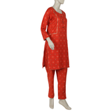 Women's Khaddar 2pcs Stitched Suit - Rust, Women Shalwar Suits, Chase Value, Chase Value