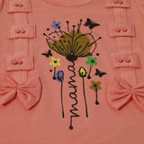 Girls Tight Half Sleeves Suit - Peach, Girls Suits, Chase Value, Chase Value