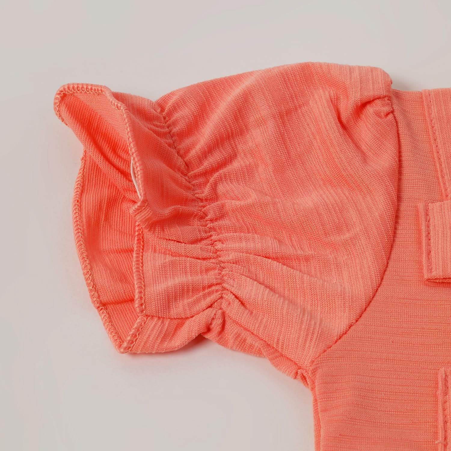Girls Tight Half Sleeves Suit - Peach, Girls Suits, Chase Value, Chase Value