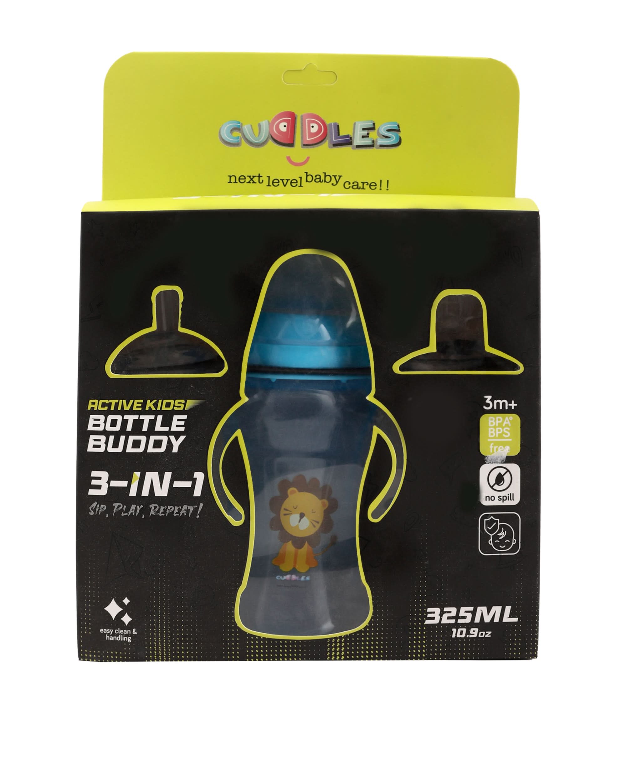 Cuddles Active Kids Bottle Buddy 325ml 3 in 1, Feeding Supplies, Chase Value, Chase Value