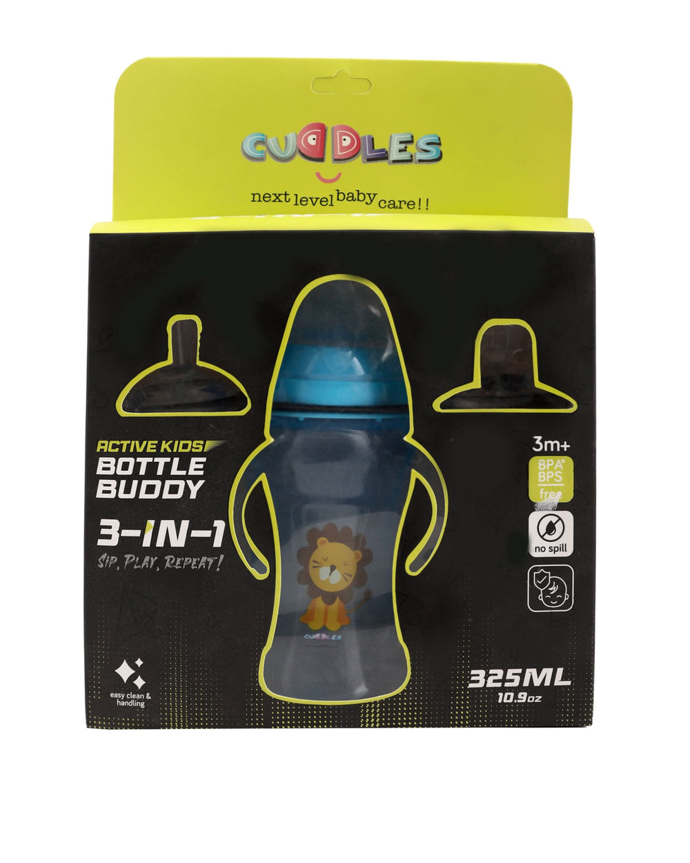 Cuddles Active Kids Bottle Buddy 325ml 3 in 1, Feeding Supplies, Chase Value, Chase Value