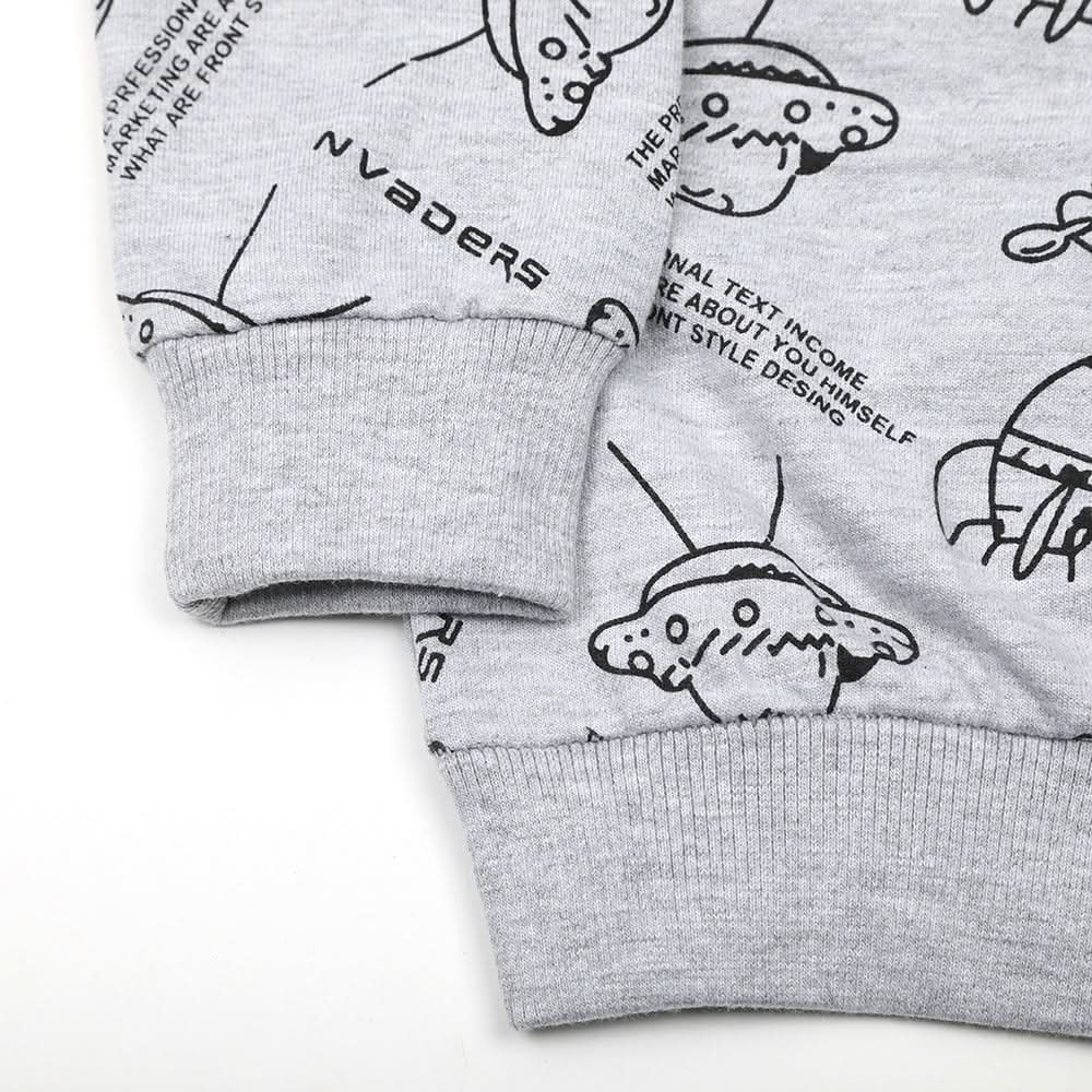 Boys Full Sleeves SweatShirt - Grey, Boys Hoodies & Sweat Shirts, Chase Value, Chase Value