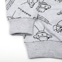 Boys Full Sleeves SweatShirt - Grey
