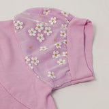 Girls Tight Half Sleeves Suit - Purple, Girls Suits, Chase Value, Chase Value