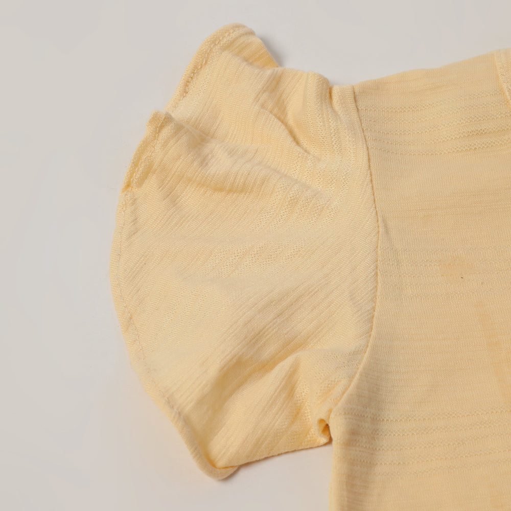 Girls Half Sleeves Skirt Suit - Fawn, Girls Suits, Chase Value, Chase Value