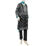 Women's 3Pcs Suit - Black, Women Shalwar Suits, Chase Value, Chase Value