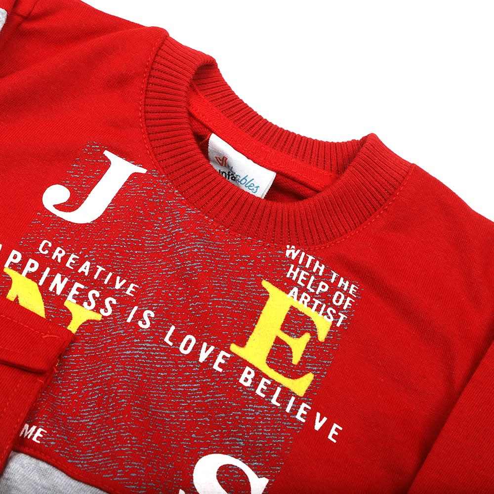 Newborn Boys Full Sleeves 2pcs Suit - Red, Newborn Boys Sets & Suits, Chase Value, Chase Value