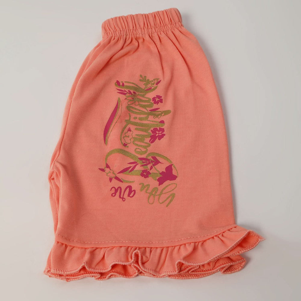 Girls Half Sleeves Suit - Peach, Girls Suits, Chase Value, Chase Value