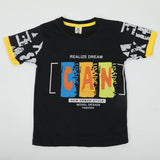 Boys Half Sleeves T-Shirt - Black, Boys T-Shirts, Chase Value, Chase Value