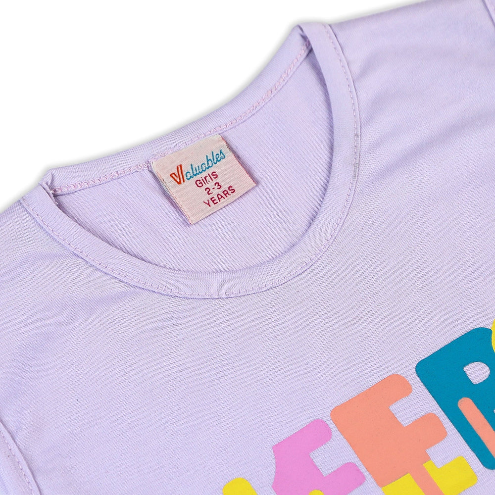 Valuable Girls Sando - Light Purple, Girls T-Shirts, Chase Value, Chase Value
