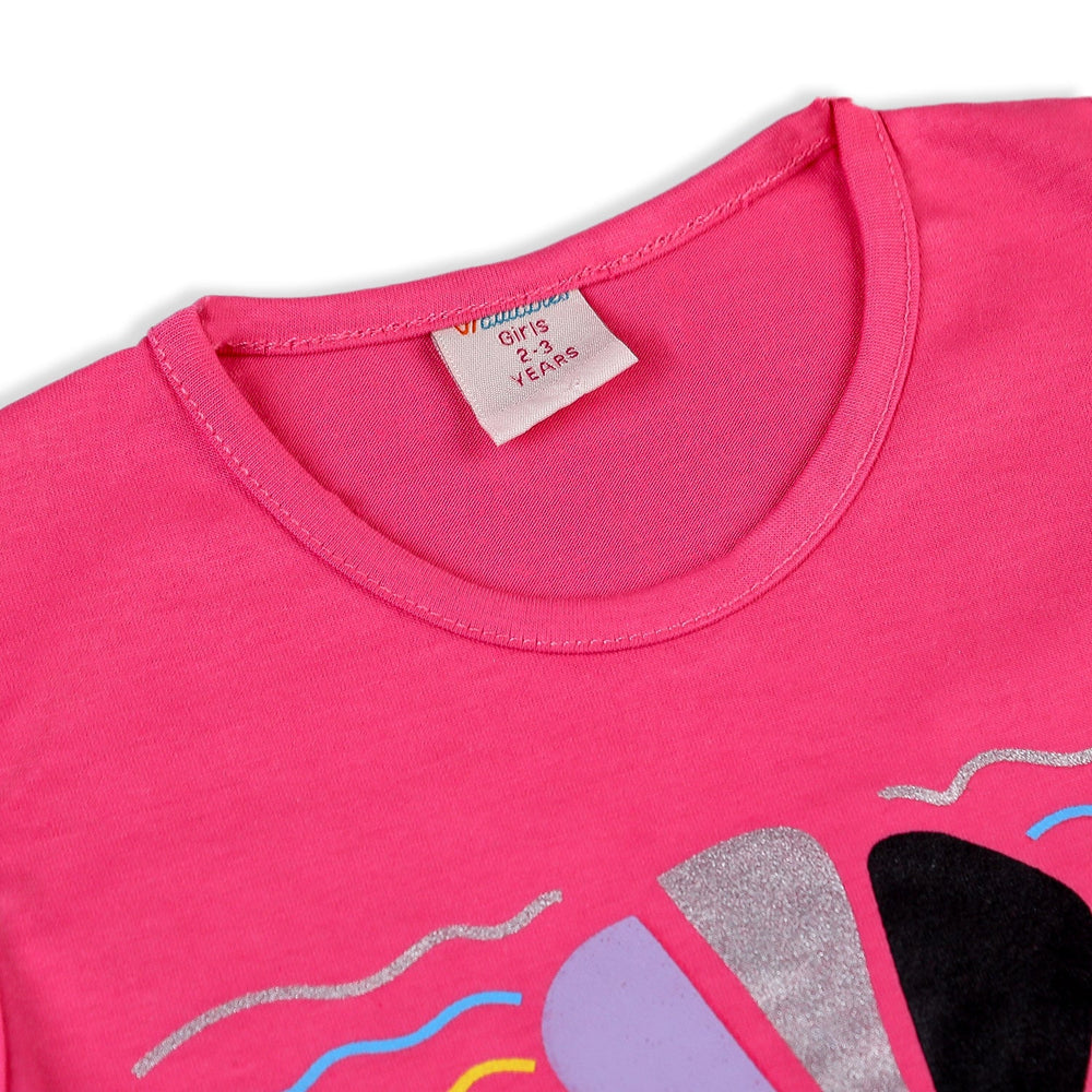 Valuable Girls Sando - Pink, Girls T-Shirts, Chase Value, Chase Value