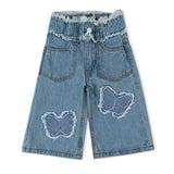 Eminent Girls Wider Leg Denim Capri - Light Blue, Girls Pants & Capri, Eminent, Chase Value