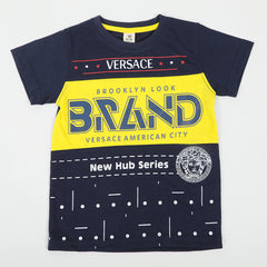 Boys Half Sleeves T-Shirt - Yellow, Boys T-Shirts, Chase Value, Chase Value