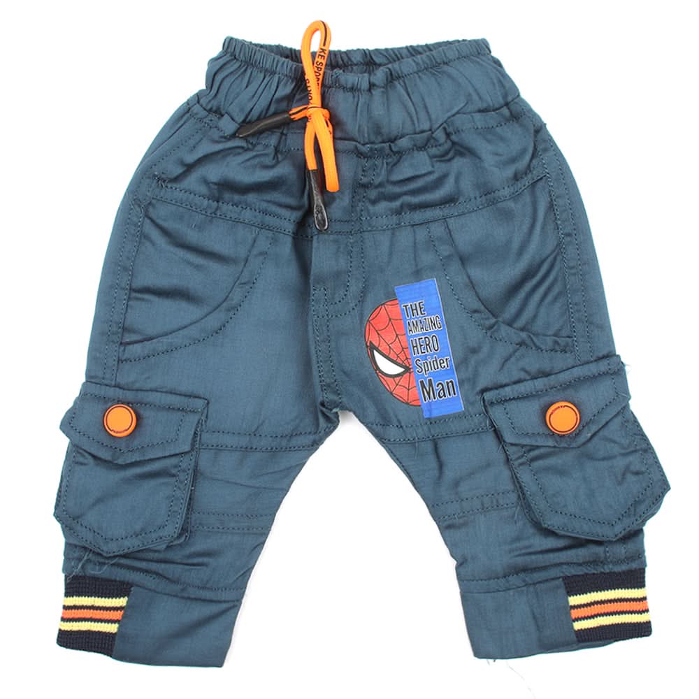 Newborn Boys Cotton Pant - Navy Blue, Newborn Boys Shorts & Pants, Chase Value, Chase Value