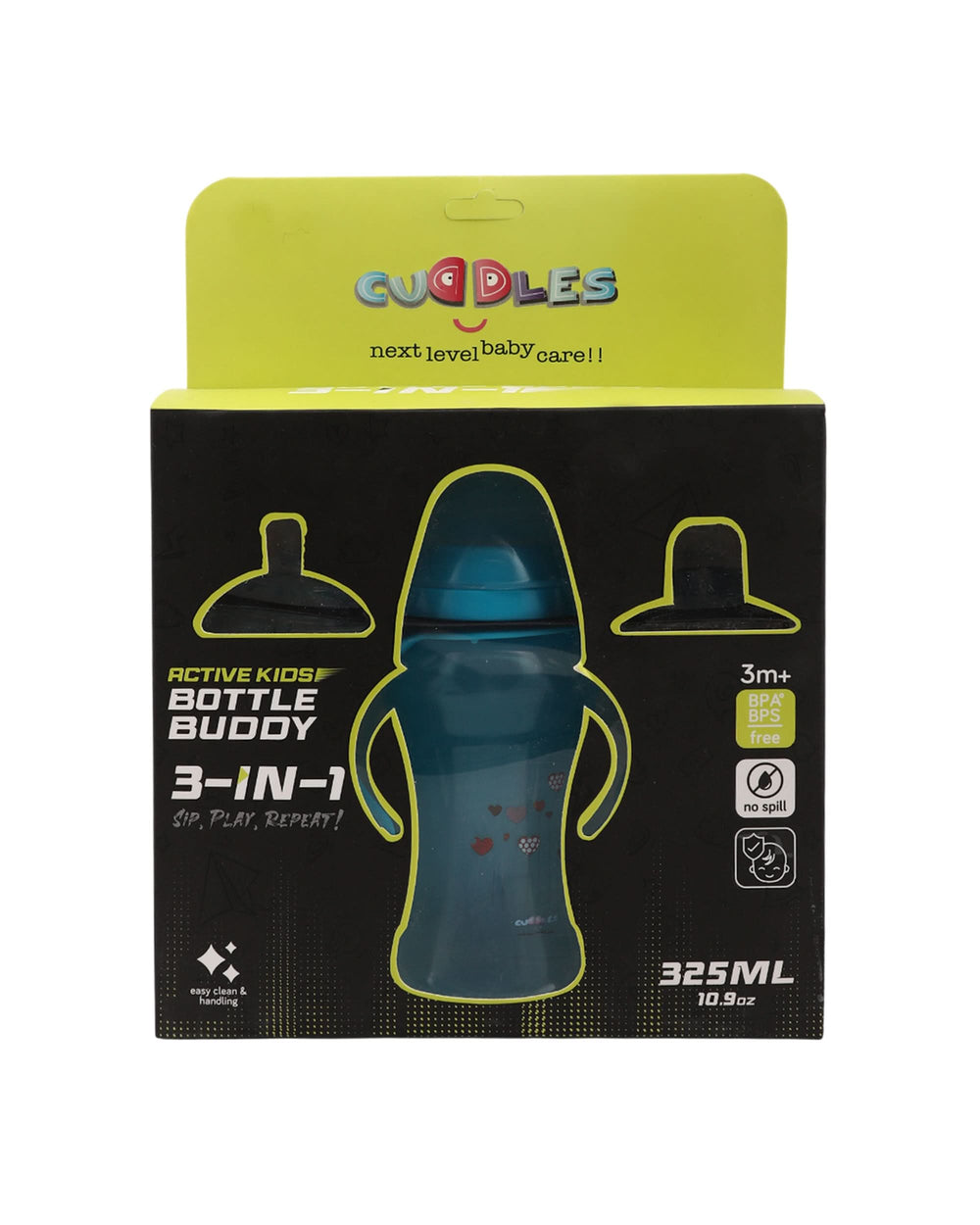 Cuddles Active Kids Bottle Buddy 325ml 3 in 1, Feeding Supplies, Chase Value, Chase Value