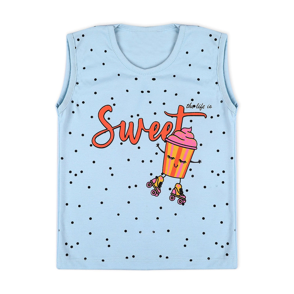 Valuable Girls Sando - Light Blue, Girls T-Shirts, Chase Value, Chase Value